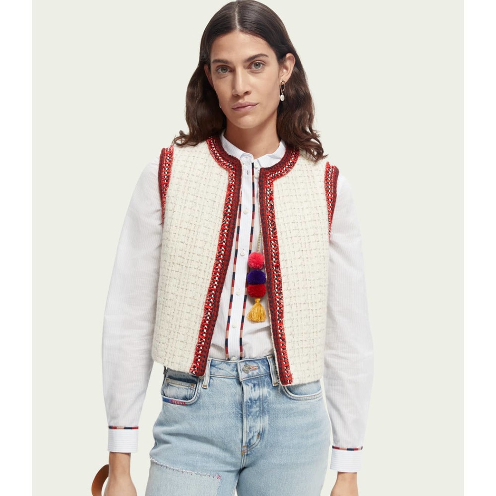 Scotch & Soda White and Red Vest